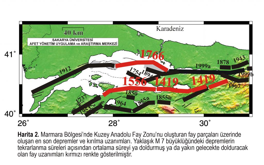 Bursa / Mudanya’da 4.9 şiddetinde deprem oldu - marmara bolgesi fay hatlari kuzey anadolu fay zonu