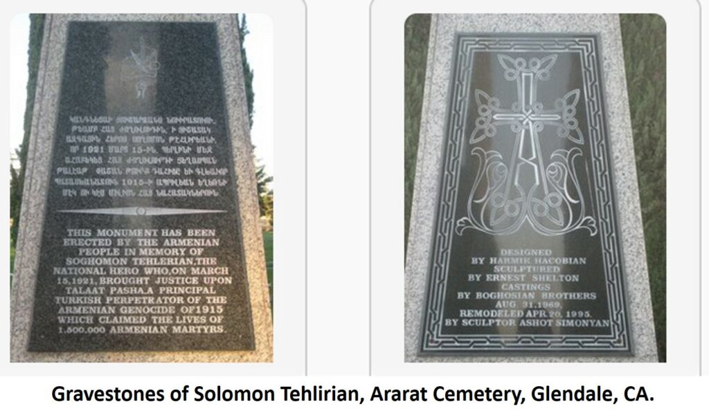 Talat Paşa’nın katlinin ardındaki gerçek - sogomon tehliryan ararat mezarligindaki mezar tasi