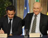 Nicolas Sarkozy - Ehud Olmert