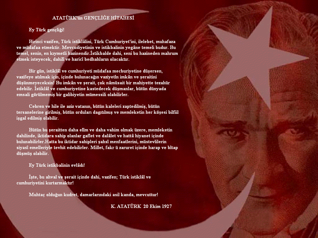 Atatürk'ün gençliğe hitabesi, 20 Ekim 1927