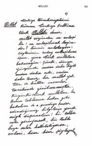 Atatürk’ün elinden Millet