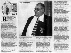 Tek başına Türk Lobisi: Kaya Büyükataman, Turkish Forum Kurucu Başkan