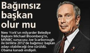 Bloomberg, 2012’de bağımsız başkan adaylığı için nabız yokluyor