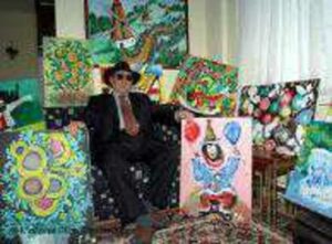 Parmaklarıyla gören ressam