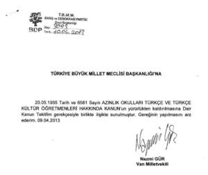 TÜRKÇE VE TÜRKÇE KÜLTÜR ÖĞRETMENLERİ HAKKINDA KANUN