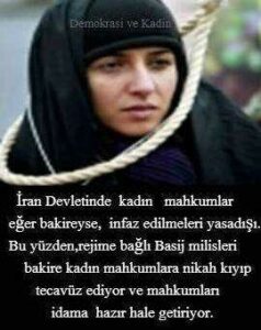İran’da idam edilmeleri için bakire kızlara Besicler tecavüz ediyordu