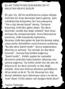 Şu an Türkiye’nin Durumunu En İyi Anlatan Hikaye Budur