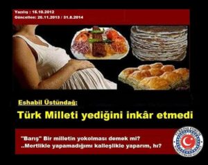 TÜRK MİLLETİ YEDİĞİNİ İNKÂR ETMEDİ..
