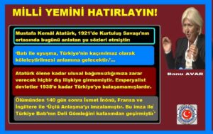 MİLLİ YEMİNİ HATIRLAYIN!