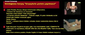 Gördüğünüz herşey “birşeylerin yerinin yapılması!”