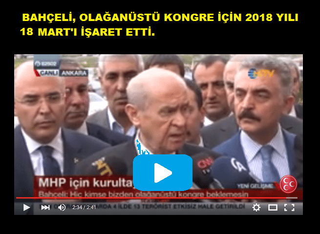 Bahçeli: Hiç kimse bizden olağan kongre dışında olağanüstü kongre kararı beklemesin