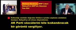 Mehmet Ocaktan, MHP Lideri Bahçeli’yi AKP’nin Sözcüsü İlan Etti
