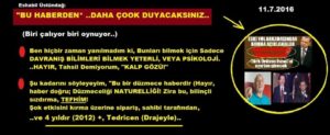 “BU HABERDEN” ..DAHA ÇOOK DUYACAKSINIZ (Biri çalıyor biri oynuyor..)!