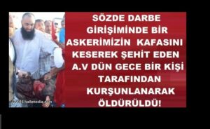 Askerimizin başını kesip üzerine işeyen şerefsiz öldürüldü!