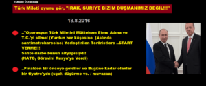 Türk Milleti oyunu gör, “IRAK, SURİYE BİZİM DÜŞMANIMIZ DEĞİL!!!”