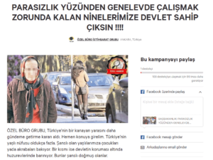 KAMPANYA : PARASIZLIK YÜZÜNDEN GENELEVDE ÇALIŞMAK ZORUNDA KALAN NİNELERİMİZE DEVLET SAHİP ÇIKSIN ! !!!