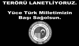 NEWYORKDA .. TERORE KARSI MITING .. ORGANIZE EDILDI TURK AMERIKAN DERNEKLERI FEDERASYONU TARAFINDAN
