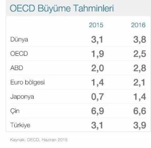 OECD: Türkiye Büyüme Hızı  Bakımından Orta Gelirli Ülkeler Sınıfından Yüksek Gelirli Ülkeler Sınıfına Geçti