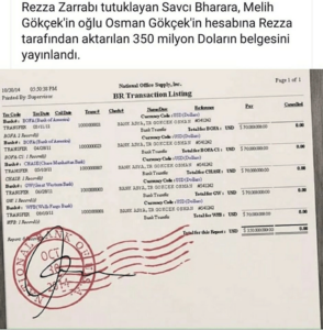 RIZA ZARRAB İLE PARA İLİŞKİSİ İÇİNDE OLAN SİYASİLER İLE İLGİLİ PARA BELGELERİ MEYDANA ÇIKMAKDA