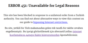 DUYURU : AKP HÜKÜMETİNİN TALEBİ ÜZERİNE 1 BLOGUMUZ DAHA KAPATILDI /// VPN İLE ERİŞEBİL İRSİNİZ /// STRATEJİK PLAN