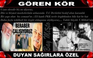 AYNI KAREDE 4 İSİM : SHIMON PERES – FETULLAH GÜLEN – CIA AJANI KRIAKOU VE TUNCAY GÜNEY