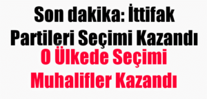 İttifaklar Seçimi Kazandı