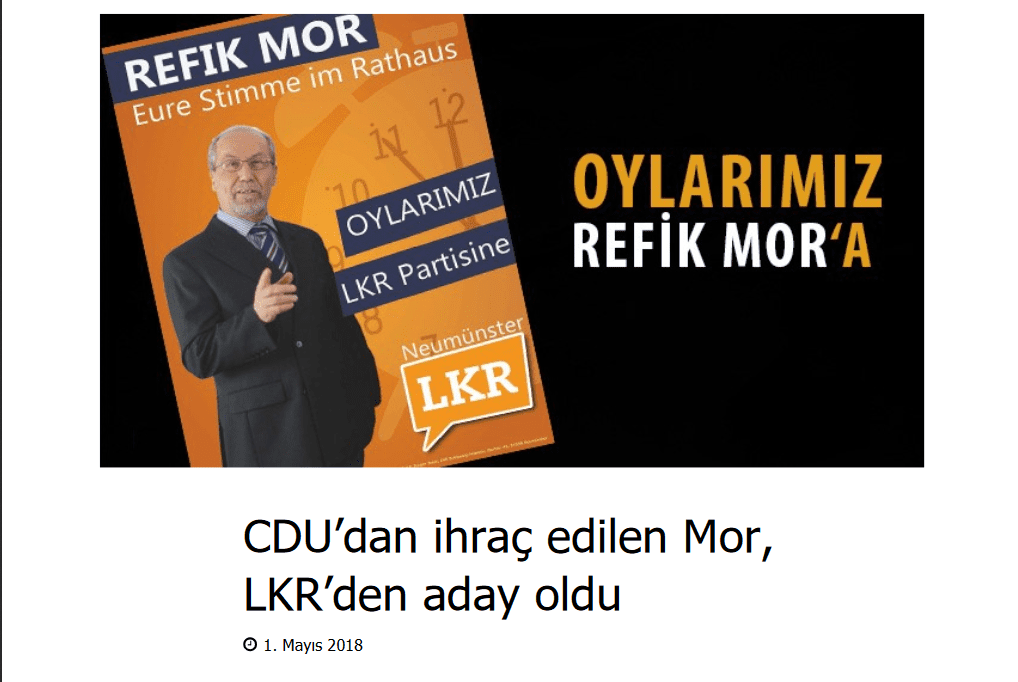 CDU’dan ihrac edilen Mor, mücadeleye LKR’da devam edecek