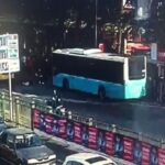 Beşiktaş’ta otobüs durağa böyle daldı... Dehşet anları ortaya çıktı