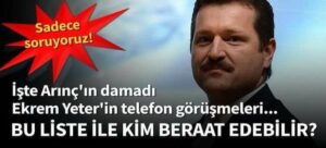 DELİL YETERSİZMİŞ…!!!