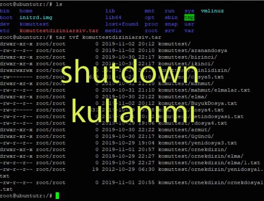 Linux "shutdown" kullanımı haberi Haberettik.com