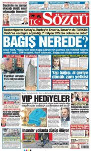 TURKEN; AMERIKAYA GONDERILEN 8 MILYONLUK: Bağışlar Nerede?