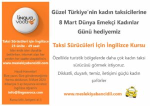 Kadın Taksi Sürücülerine 8 Mart Dünya Emekçi Kadınlar Günü Hediyemiz