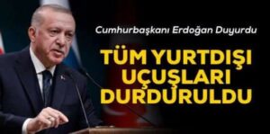 HANİ UÇUŞLAR DURDURULMUSTU YA …!!!