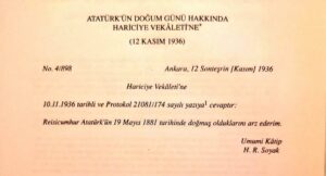 Tarihi bir belge