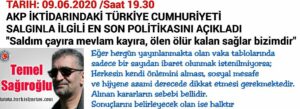 AKP İKTİDARI SALGINLA İLGİLİ POLİTİKASINI AÇIKLADI