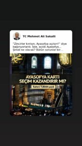 Namaza açık olan Ayasofya neden büyük bir şovla yeniden açıldı.?????