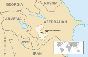 Karabağ üzerine Almanca ve İngilizce dağıtım yazısı