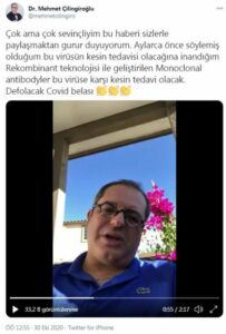 COVİD-19’un kesin olarak tedavisi bulundu