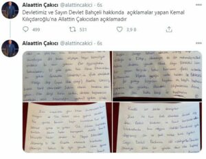Çakıcı Açıklama Yaptı
