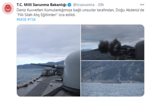 Türkiye Doğu Akdeniz’de tatbikat yapıyor