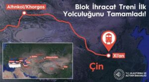 İhracat treni Çin’e ulaştı