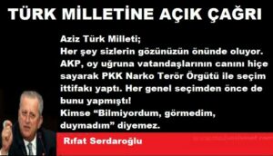 TÜRK MİLLETİNE AÇIK ÇAĞRI