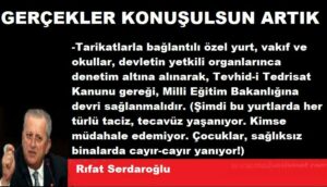 GERÇEKLER KONUŞULSUN ARTIK