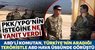 ABD'li komutan aranan PKK'lı terörist ile görüştü - Son Dakika Haberler