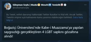 Bakan Soylu’ya Twitter Bloğu