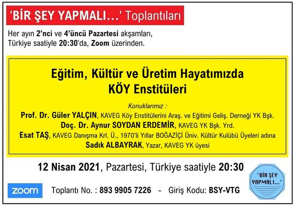 Eğitim, Kültür ve Üretim Hayatımızda KÖY Enstitüleri