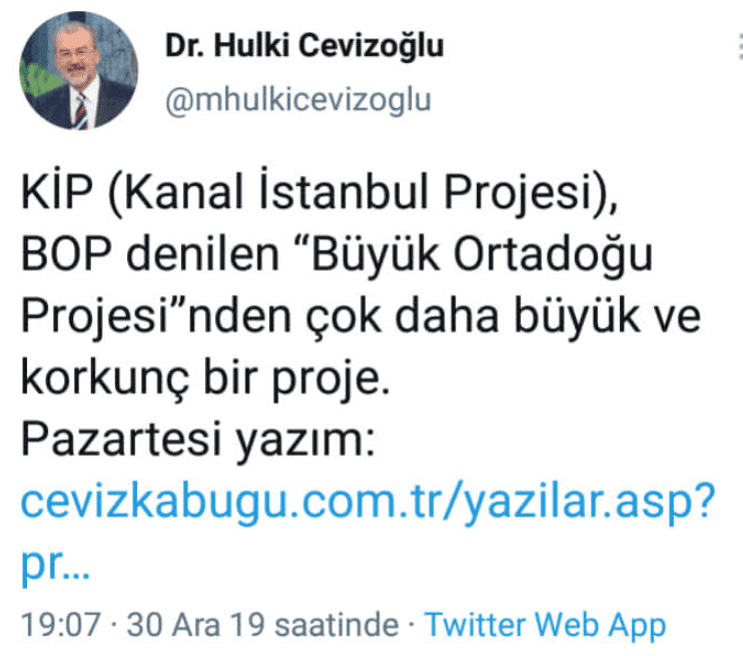 Şeriat Cemaat Tarikat Holdinge hoş geldin Cevizoğlu!
