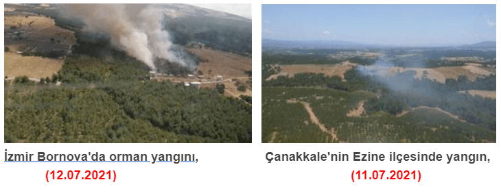 ORMAN YANGINLARI YİNE BAŞLADI !!!