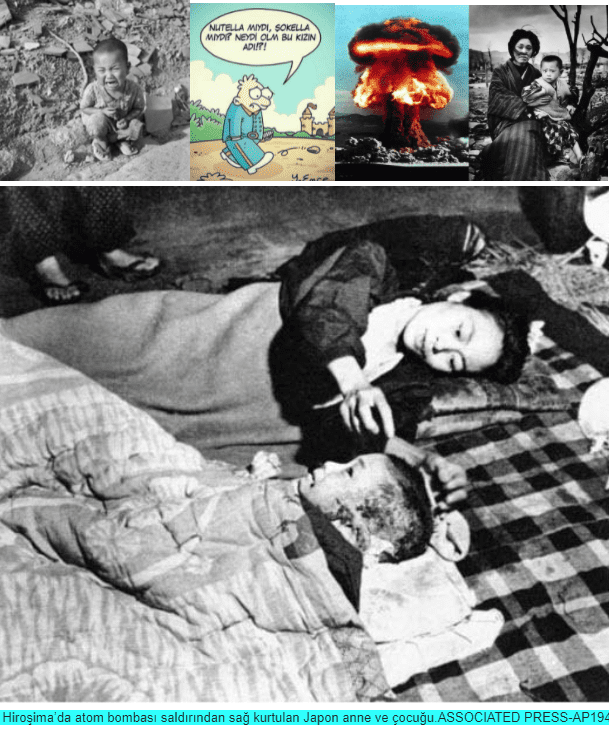 İlk anda 70 bin masum insan öldü
