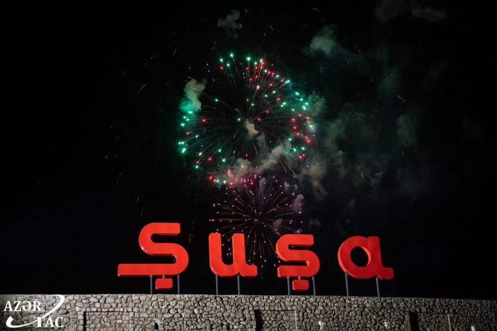 Şuşa və Bakıda atəşfəşanlıq olub